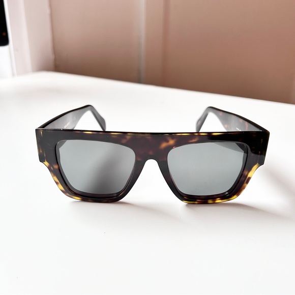 CELINE Square Tinted Tortoise Sunglasses - Picture 4 of 13